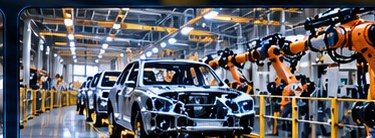 Automotive factory assembly line